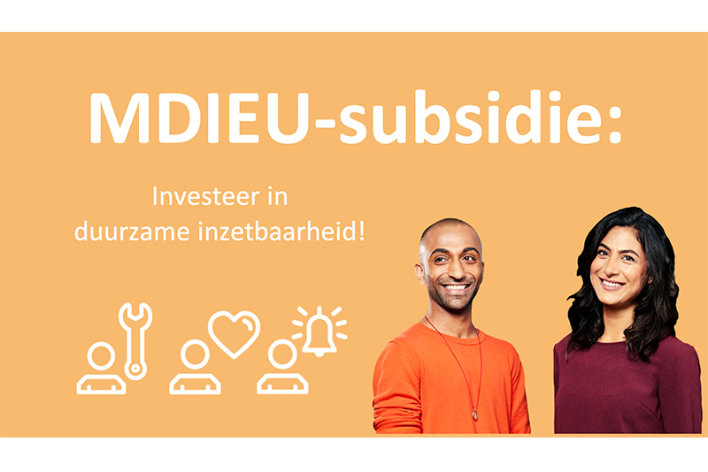 MDIEU-subsidie Voor RVU In April En September 2024