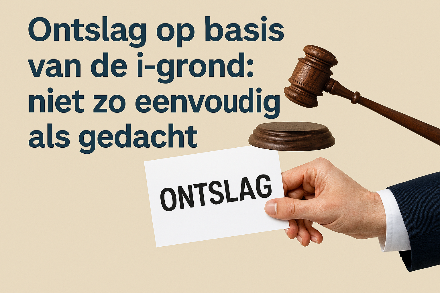 Ontslag Op Basis Van I-grond: Niet Zo Eenvoudig Als Gedacht